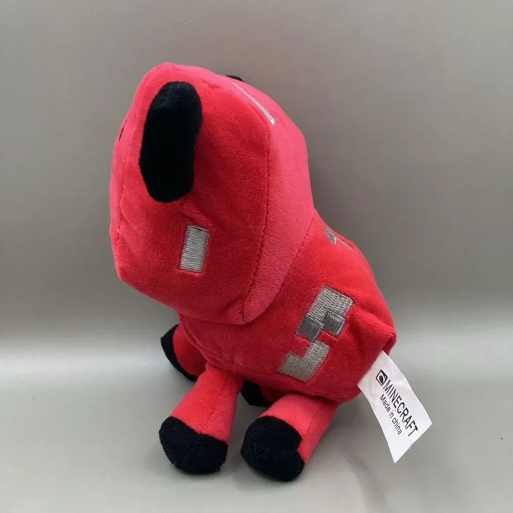 Minecraft Baby Mooshroom Plush Red Cow Bull Mojang 2013 Stuffed Animal Gift